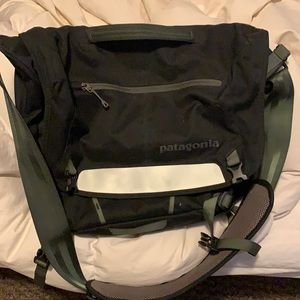 Black Patagonia messenger bag